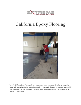 California Epoxy Flooring