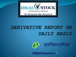 Indian Stock Market Today Daily Report By Ideal Stock Advisory