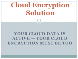 Cloud Encryption Solutions