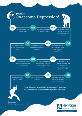 12 Steps to Overcome Depression by Heritage Hospitals