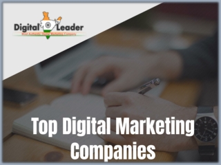 Top Digital Marketing Companies