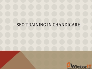 SEO Training in Chandigarh