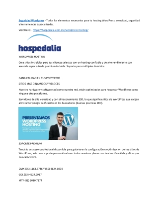 Seguridad Wordpress
