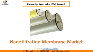 Nanofiltration Membrane Market Size- KBV Research