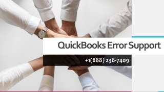 QuickBooks Error Support 1 888 238 7409