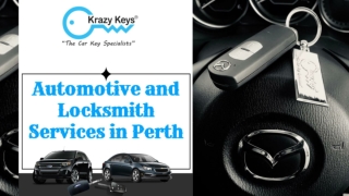 Highly Recommended Automotive Locksmith Perth