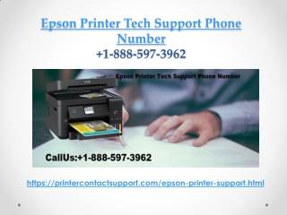 Epson Printer Technical Support Phone Number 1-888-597-3962