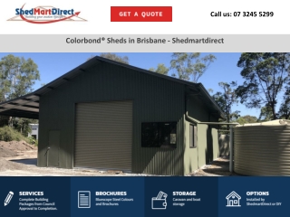 Colorbond® Sheds in Brisbane - Shedmartdirect