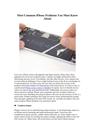 Most Common iPhone Problems You Must Know About