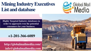 Mining Industry Executives List and database