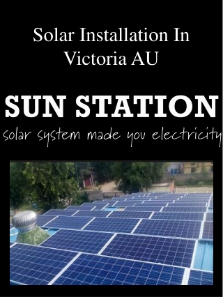 Solar Installation In Victoria AU