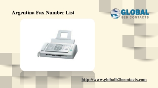 Argentina Fax Number List