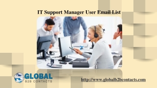 IT Support Manager User Email List