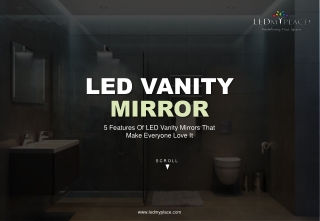 Modern Style Energy-Efficient LED Vanity Mirrors