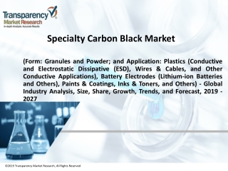 Specialty Carbon Black Market