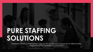 Pure Staffing Solutions | Leading Employment Agency in Canada