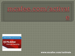 Mcafee.com/Activate - Download and Activate McAfee Product Online