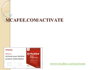 McAfee.com/Activate - McAfee Activate | McAfee com Activate