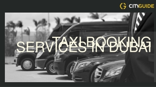 Experience Taxi Booking Services In Dubai | Genuine Price