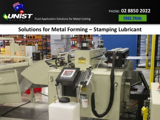 Solutions for Metal Forming – Stamping Lubricant