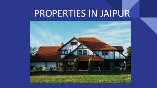 Property in Jaipur - Know More About Residential Properties for Sale in Jaipur