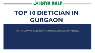 Top 10 Dietician in Gurgaon-Dr Anjana Kalia