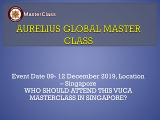 VUCA Masterclass in Singapore