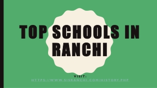 Top schools in Ranchi