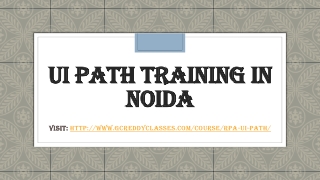 UI Path Training in Noida