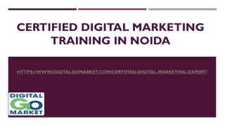 Certified Digital Marketing Training in Noida