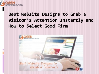 Best Website Designs to Grab a Visitor’s Attention