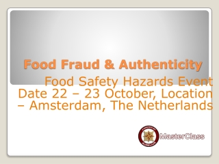 food fraud Europe
