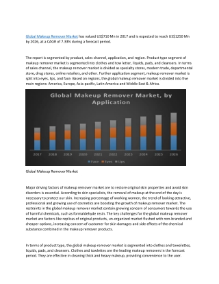 Global Makeup Remover Market