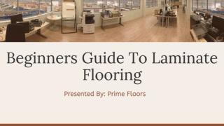 Beginners Guide To Laminate Flooring.
