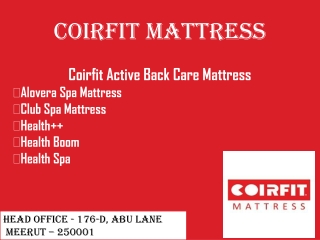 Coirfit Mattress – Active Back Care Mattress Rang