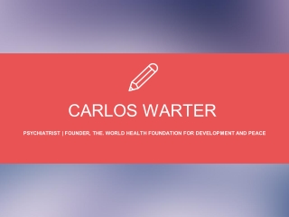 Carlos Warter From Vista, California