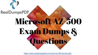 Best Key To Success In Exam With Microsoft AZ-500 Dumps Pdf