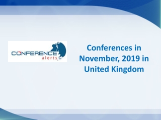 Conferences in November, 2019 in United Kingdom