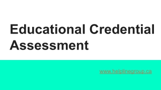 Educational Credential Assessment