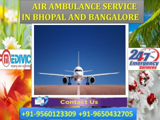 Select Most Honored ICU Charter Air Ambulance Service in Bhopal by Medivic