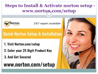Steps to Install & Activate norton setup - www.norton.com/setup
