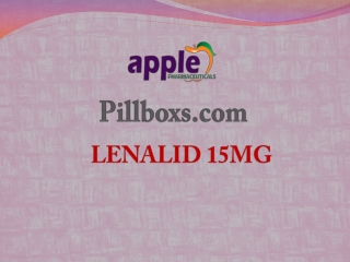 Comprar Lenalid 15mg | Precio Lenalid 15mg tabletas - pillboxs.com