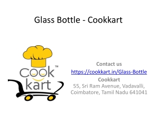 buy glass bottle in cookkart