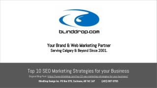Top 10 SEO Marketing Strategies for your Business