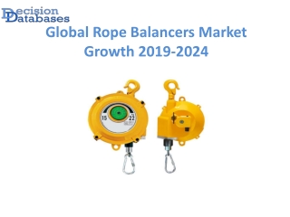 Global Rope Balancers Market Manufactures Growth Analysis Report 2019-2024