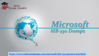 Easily Pass MB-230 Exam With Our MB-230 - RealExamDumps.com