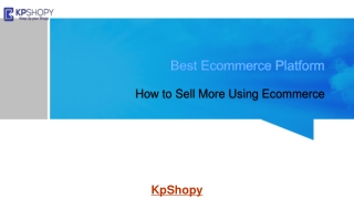 How to Sell More Using Ecommerce