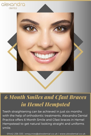 6 Month Smiles and Cfast Braces Hemel Hempsted