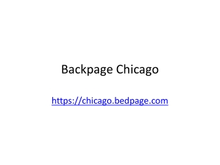 Chicago backpage