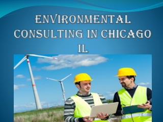 Environmental Consulting In Chicago IL